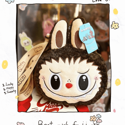 POP LAND Classic Bag Series - Labubu Plush Messenger Bag