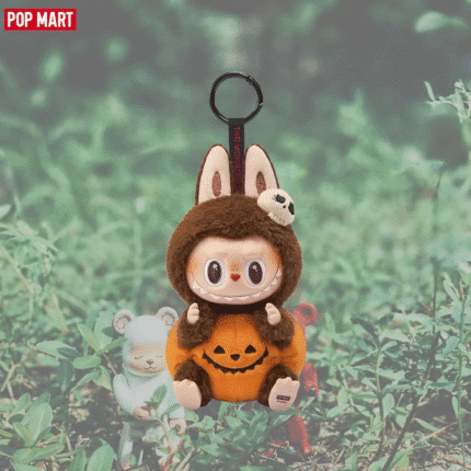 POP MART LABUBU Creepy Carnival Series - Sitting Pumpkin Vinyl Plush Keychain