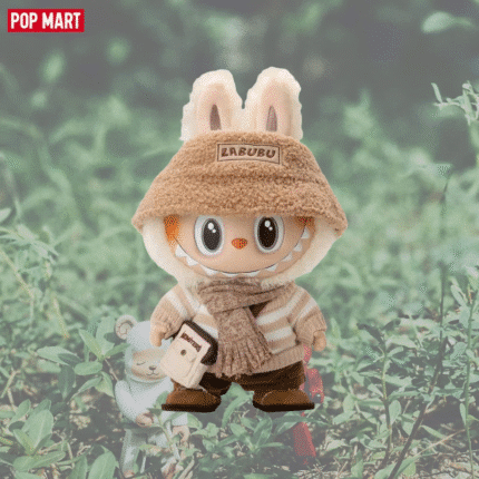 POP MART × How2work LABUBU Dress Be Latte Vinyl-Plush Hybrid Art Toy