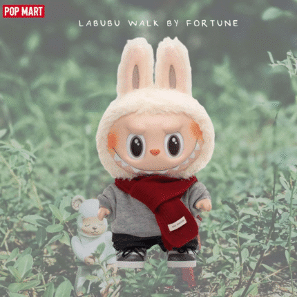 POP MART × How2work LABUBU Walk by Fortune Vinyl Plush Collectible Figure